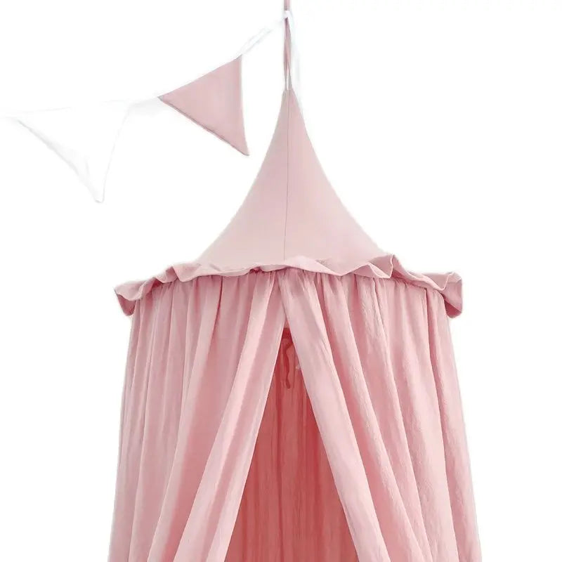 Baby Crib Canopy | 100% Cotton with Elegant Ruffles