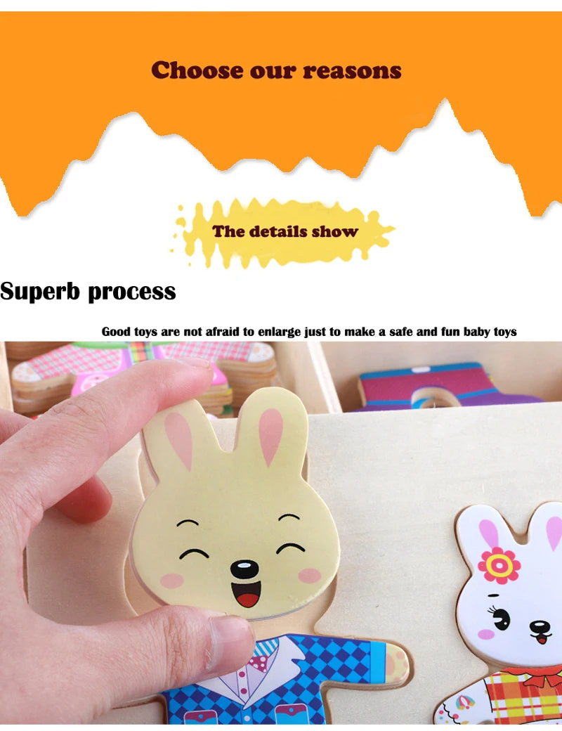Educational Wooden Puzzle for Baby | Learning Through Play