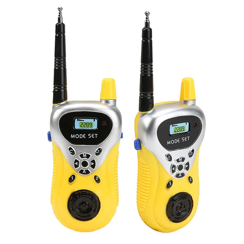 2 PCS 50M Toy Walkie Talkies Mini Portable Kids Electronic Spy Handheld Two-Way Radio Children Outdoor Interphone Toy For Kids