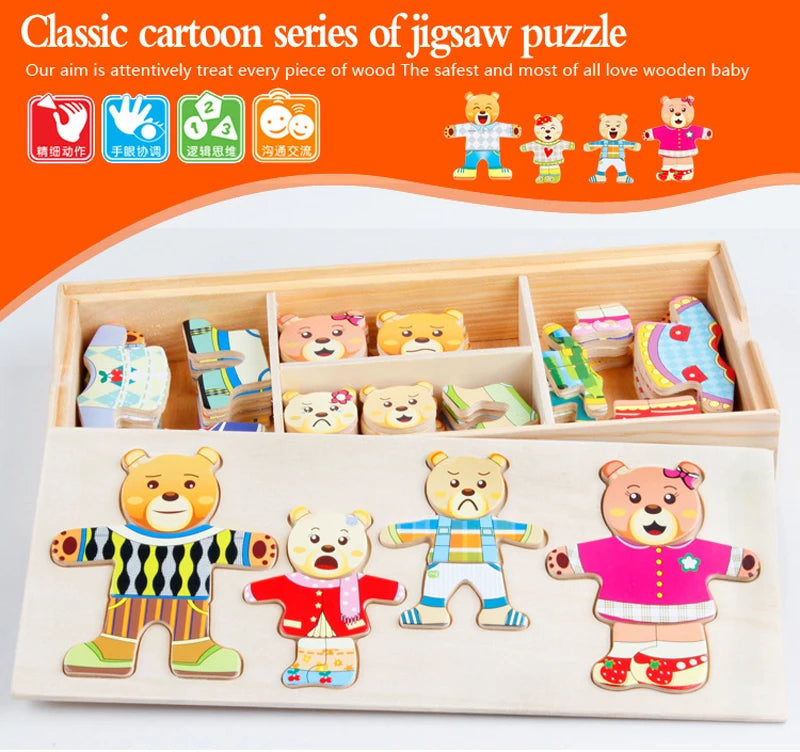 Educational Wooden Puzzle for Baby | Learning Through Play