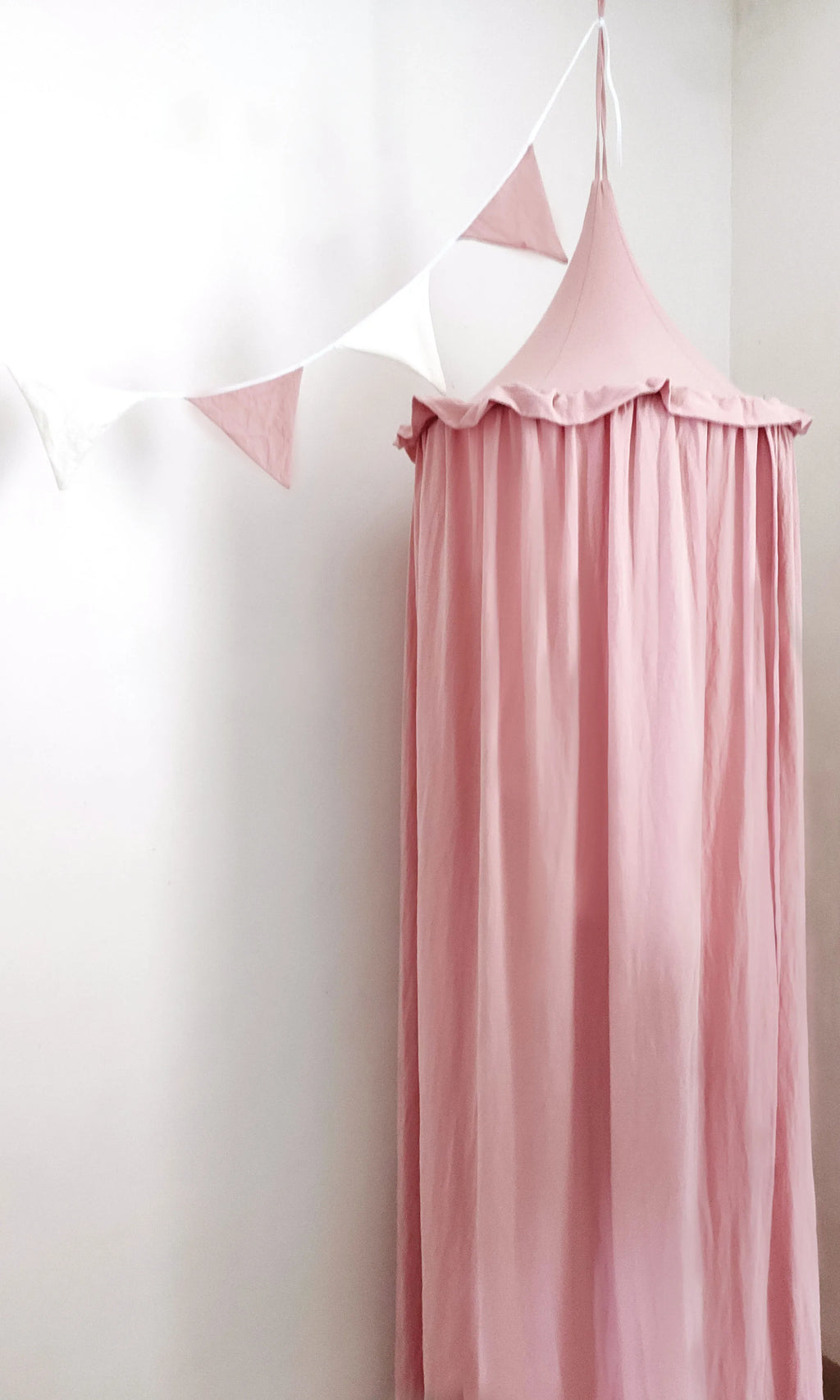 Baby Crib Canopy | 100% Cotton with Elegant Ruffles
