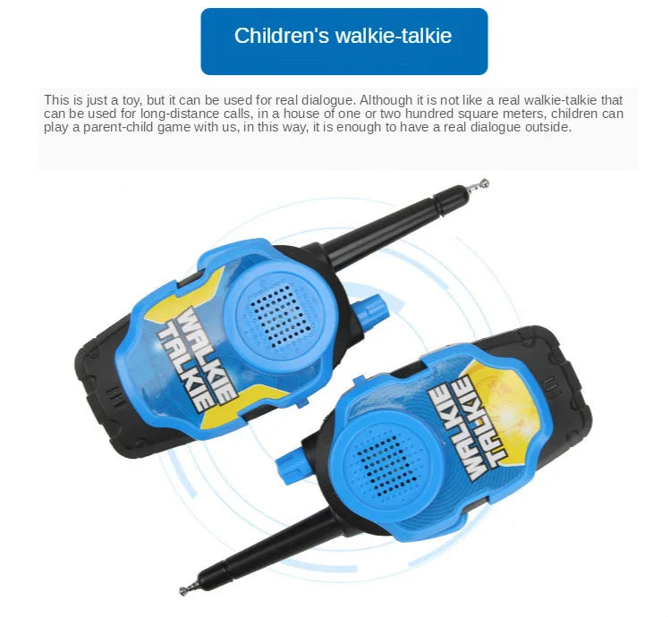 2 PCS 50M Toy Walkie Talkies Mini Portable Kids Electronic Spy Handheld Two-Way Radio Children Outdoor Interphone Toy For Kids