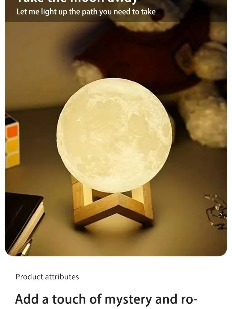 DIY LED Moon Lamp | Customizable Night Light | Creative Gift for Kids & Women | Astral Decor Madrid 2026