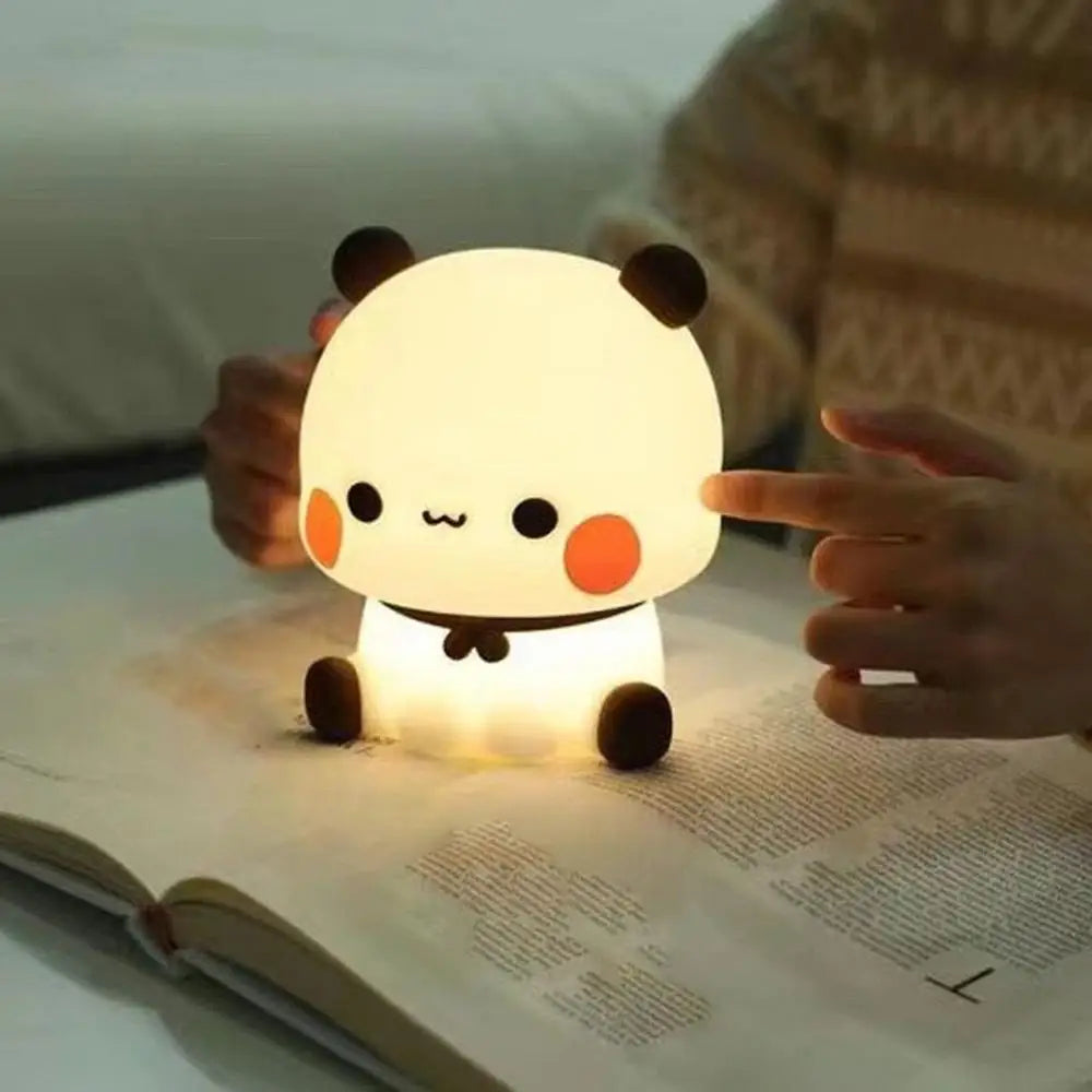 Panda Silicone LED Night Light | Touch 3 Modes for Kids