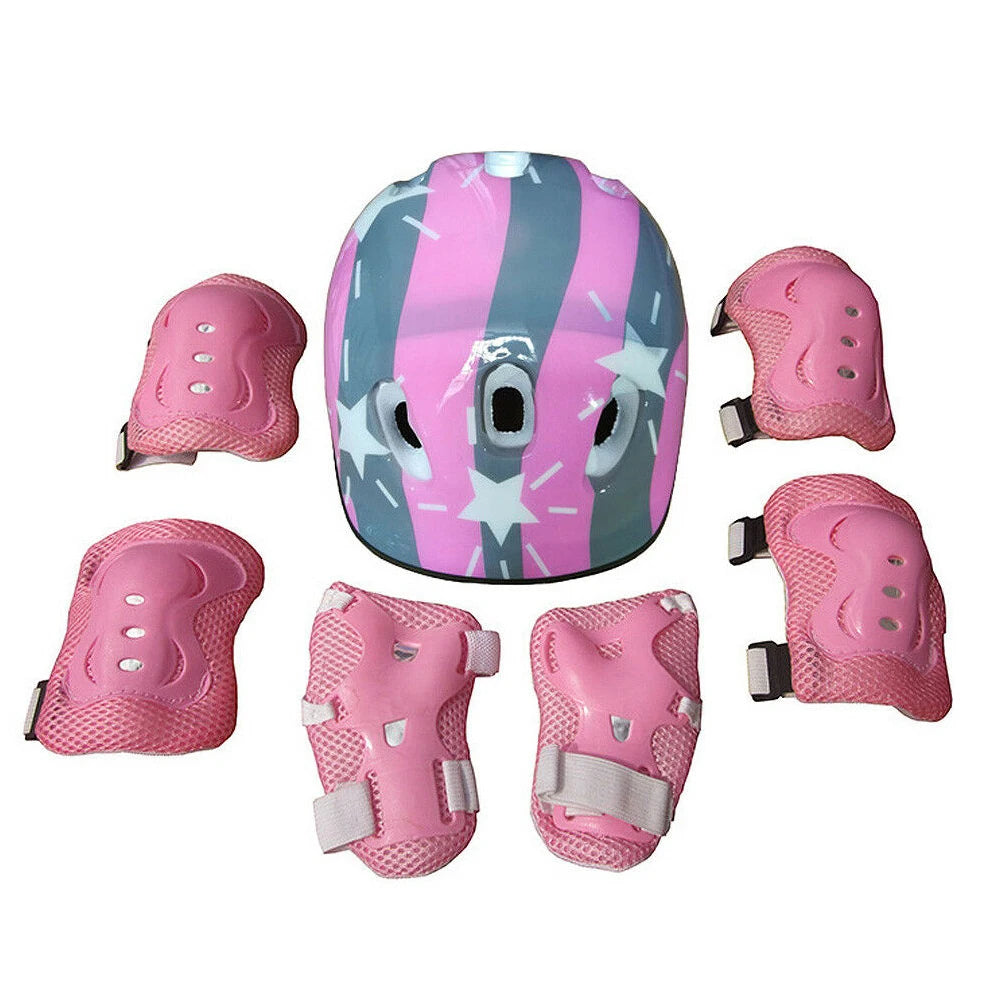 Kids' Skating Protective Gear Set | Helmet + Knee Pads + Elbow Pads | Ages 3-12