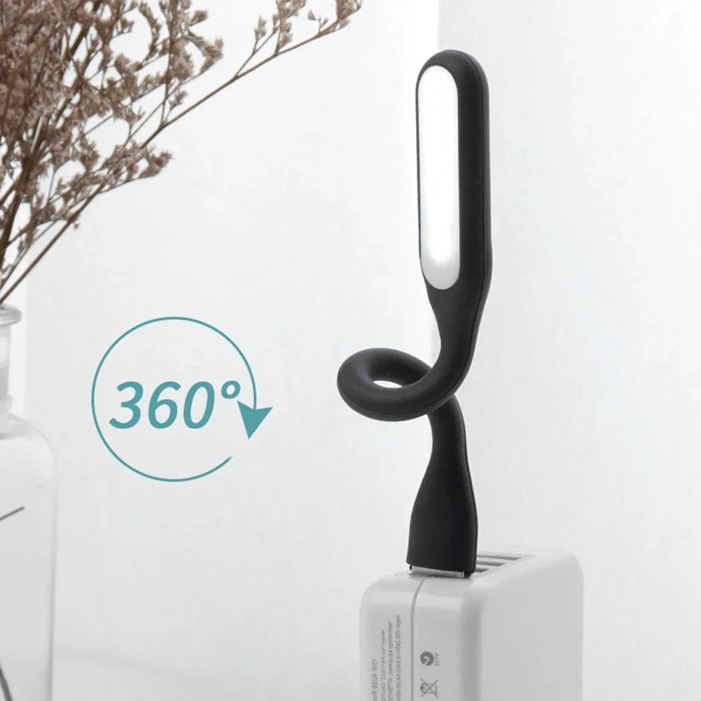 Luces nocturnas LED USB, lámpara de lectura para libros, iluminación Flexible y plegable para Notebook