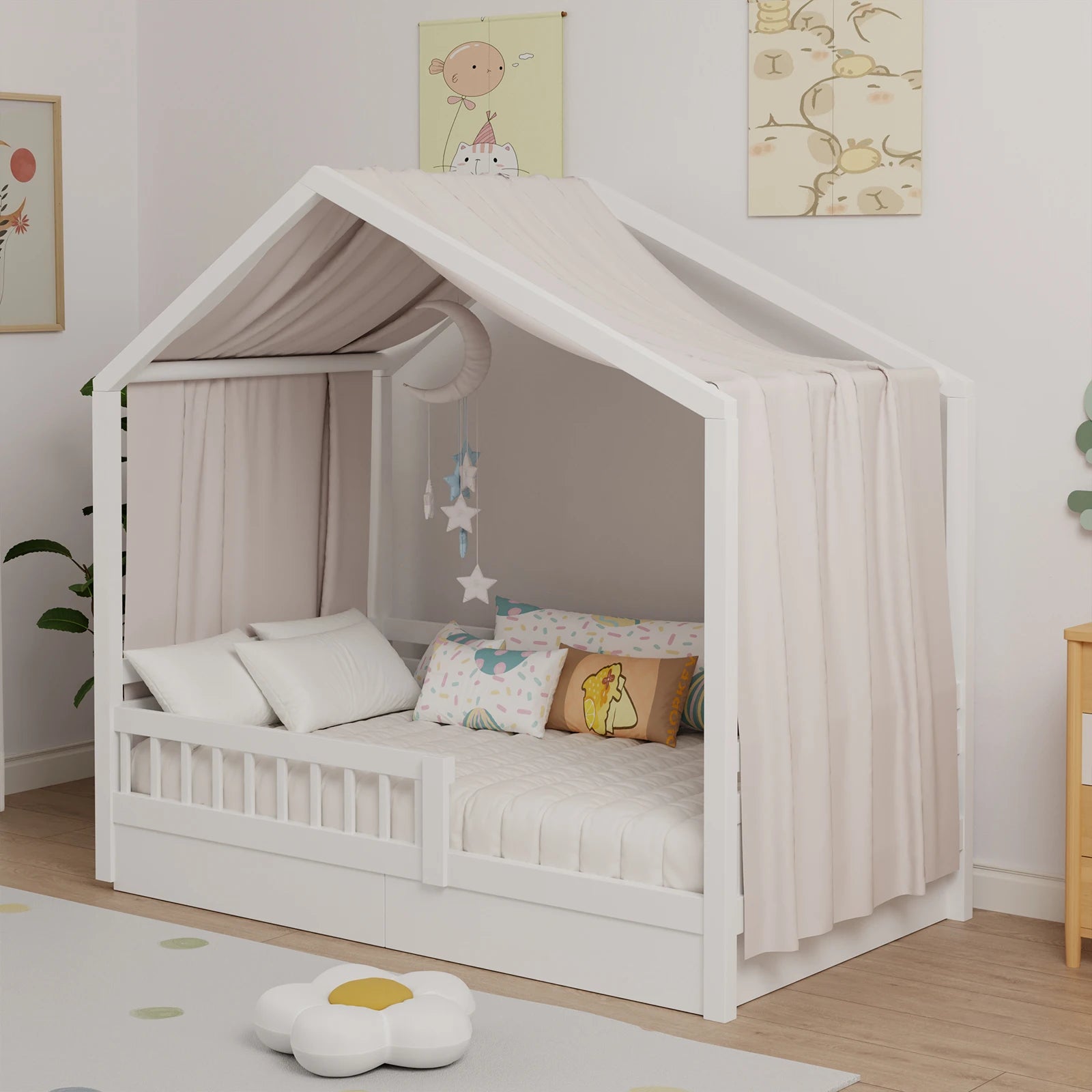 Cotton Muslin Cot Canopy | Baby Room Decor