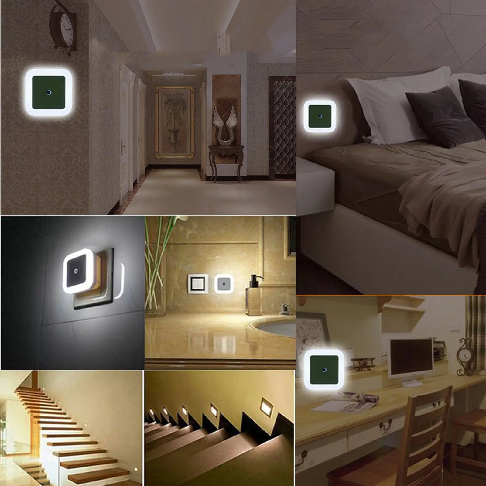 Led Night Light Mini Cute Stars Lamp 220V 110V Kids Bedroom Automatic Sensor Decoration Lighting Reading Table Book Children