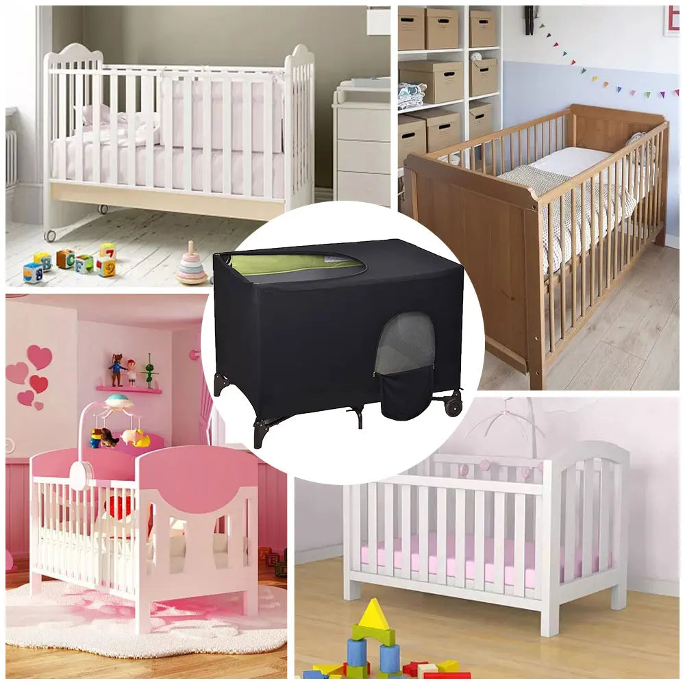 Opaque Crib Cover | Breathable Canopy Baby Sleep Tent