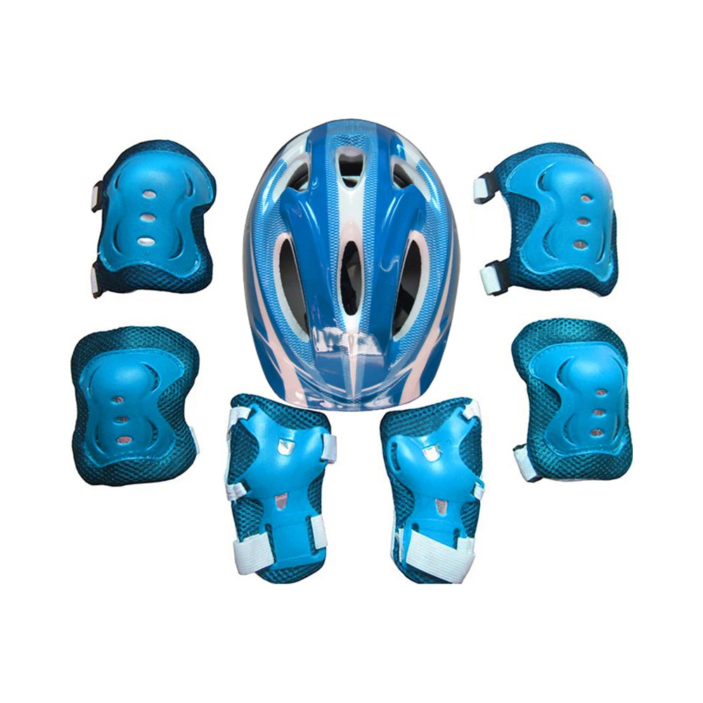 Kids' Skating Protective Gear Set | Helmet + Knee Pads + Elbow Pads | Ages 3-12