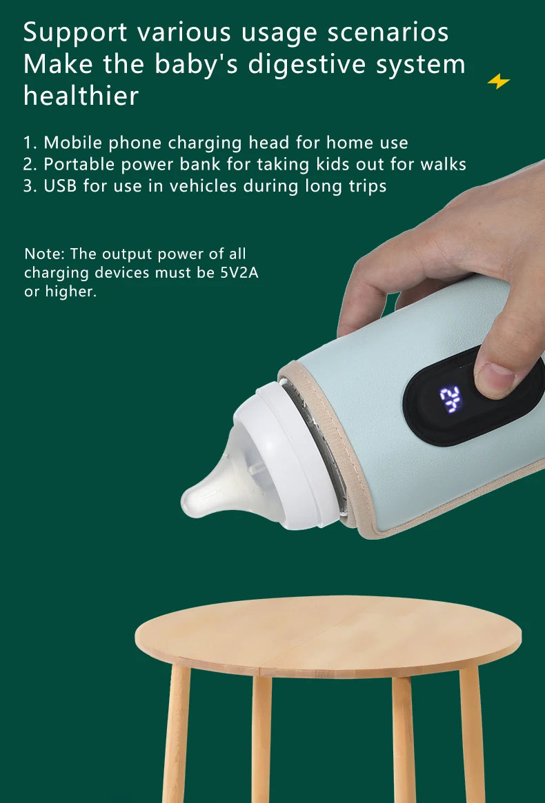 Instant Portable Bottle Warmer | USB | No Waiting | Happy Baby