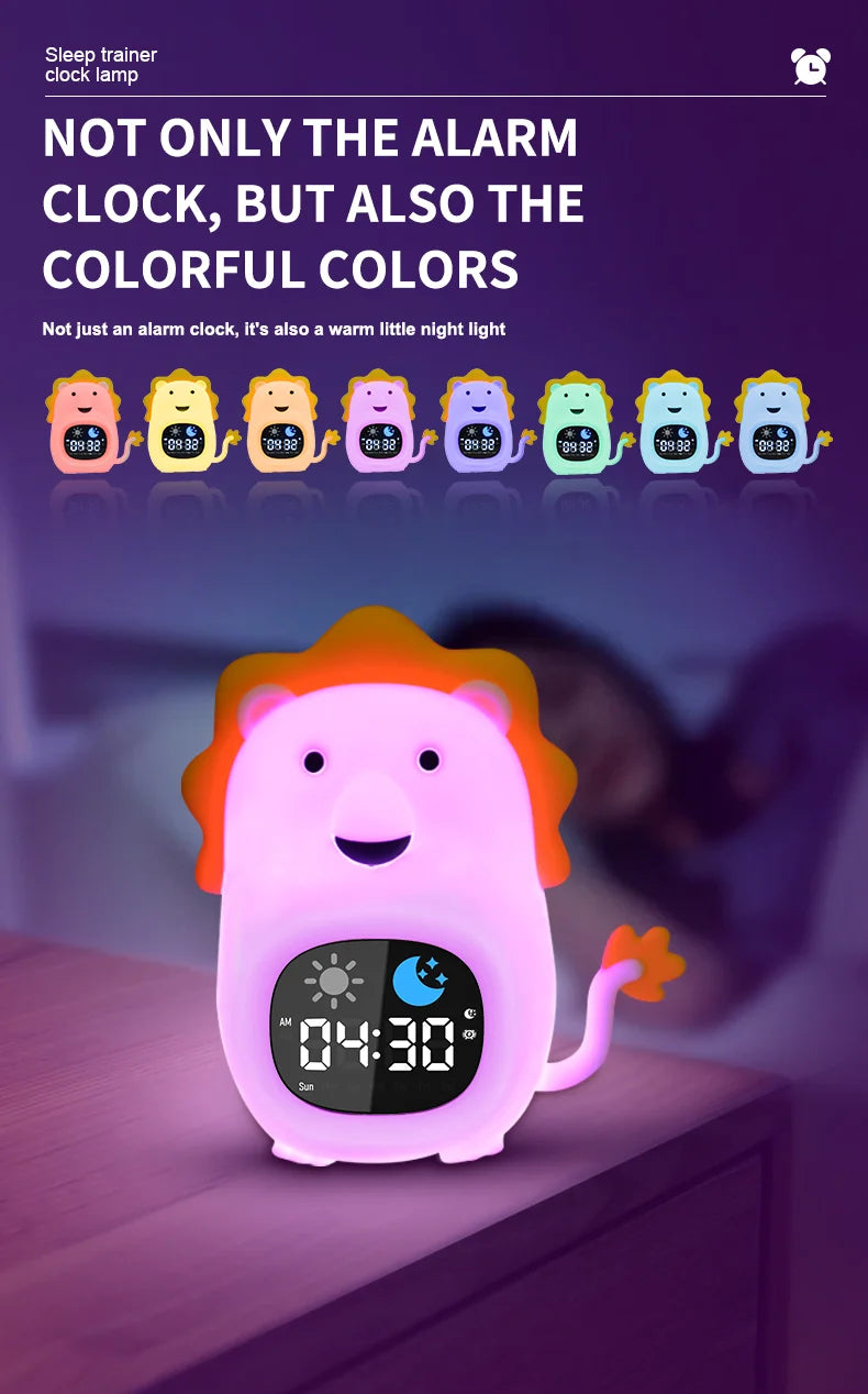 Reloj Entrenador de Sueño para Niños | Luz LED y Alarma Musical