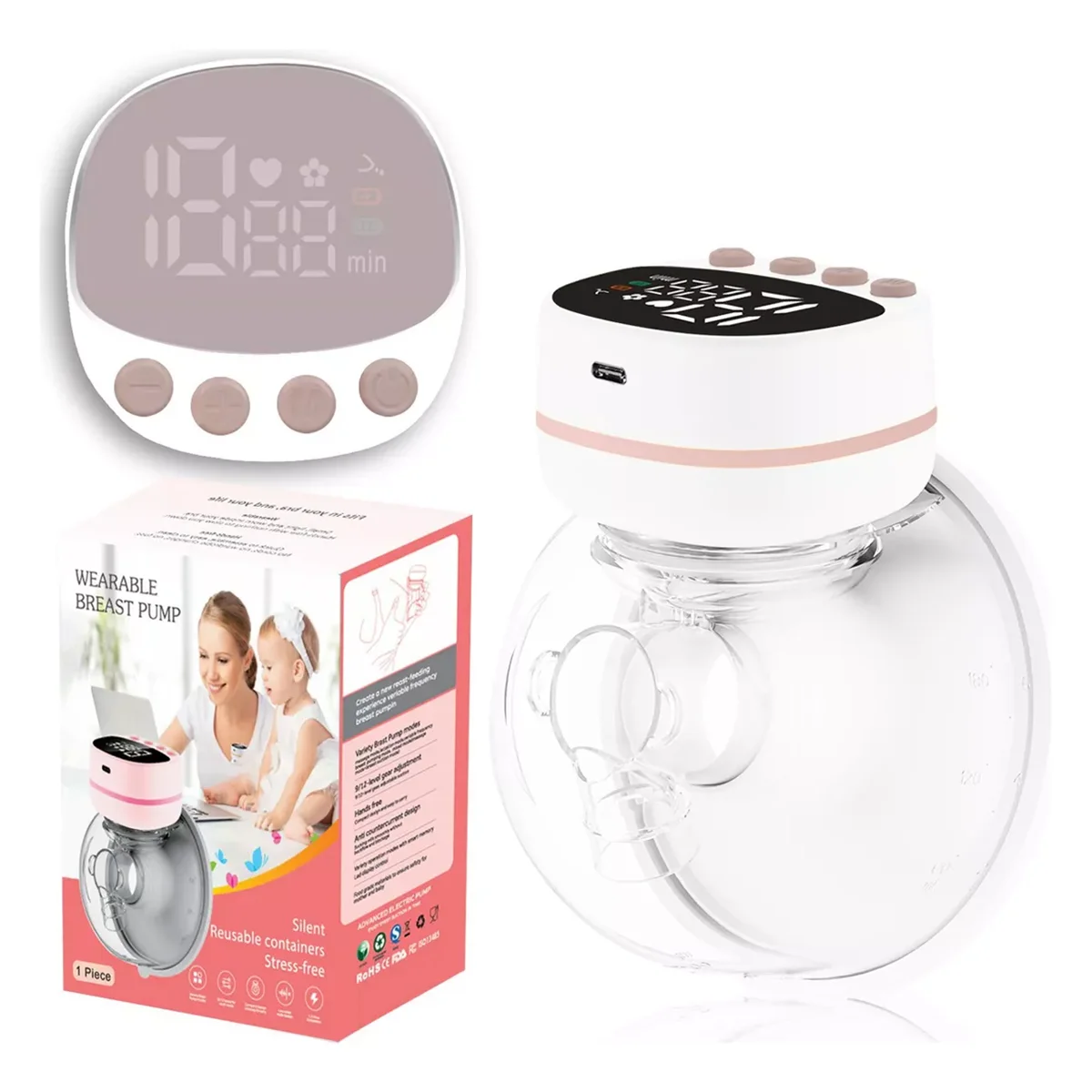 Hands-Free Portable Electric Breast Pump | Silent and Invisible