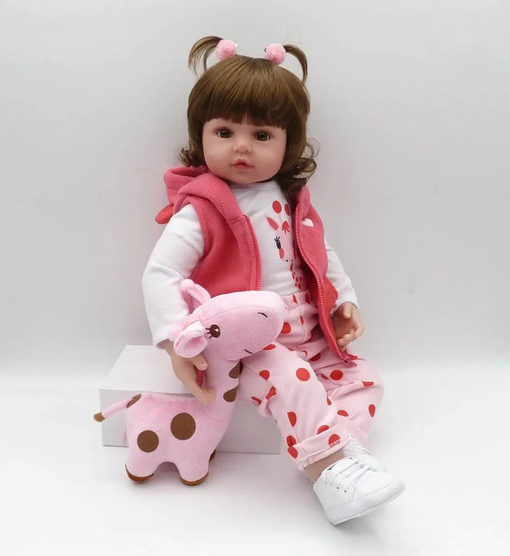 Muñeca Reborn 47cm de Silicona Suave | Bebé Realista para Niñas