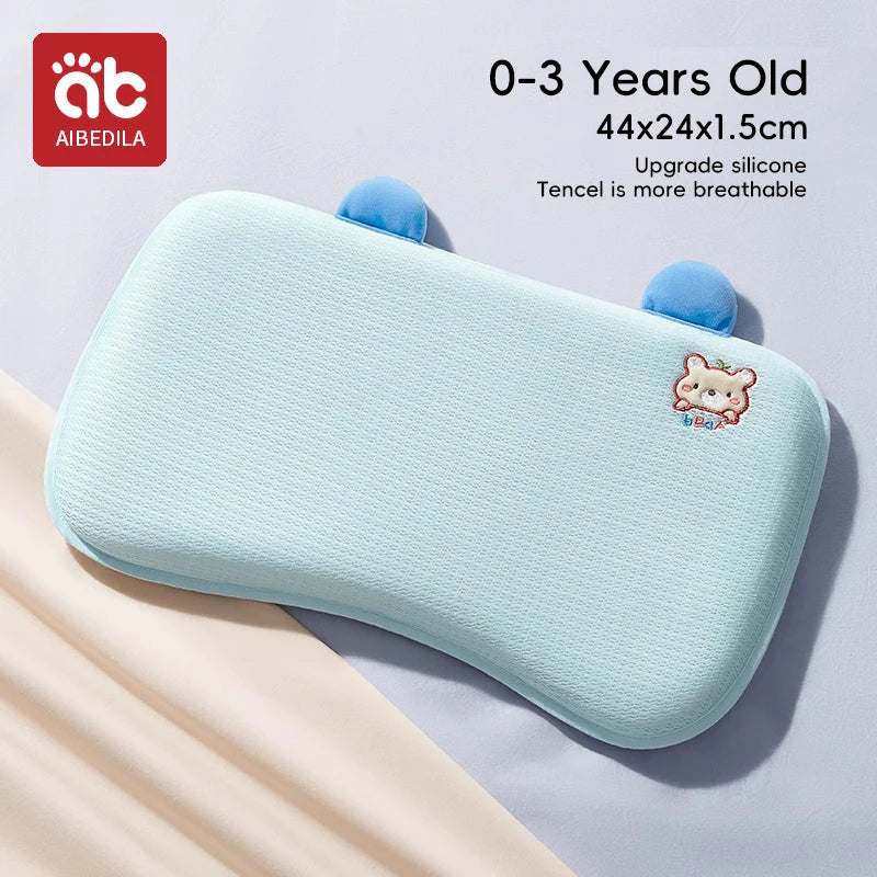 Memory Foam Baby Pillow | Soft Cotton 0-6 Years