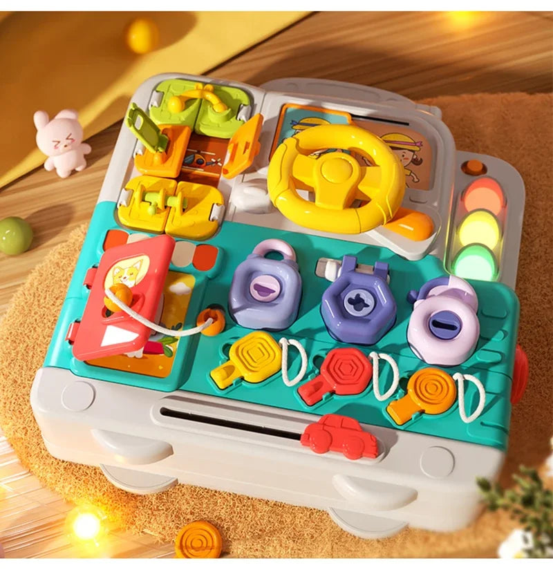 63-in-1 Montessori Sensory Board | Educational Toy for Babies and Toddlers