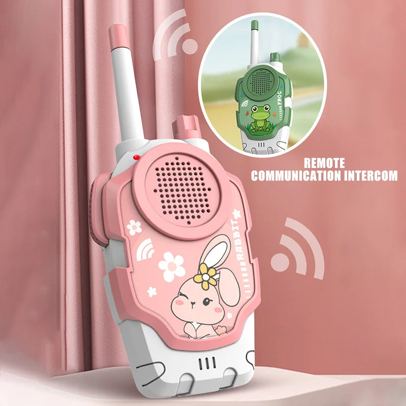 2Pcs Walkie Talkie Children Toy Long Range Wireless Interphone Parent-Child Interaction Intercom Communication Toys For Kids Gift