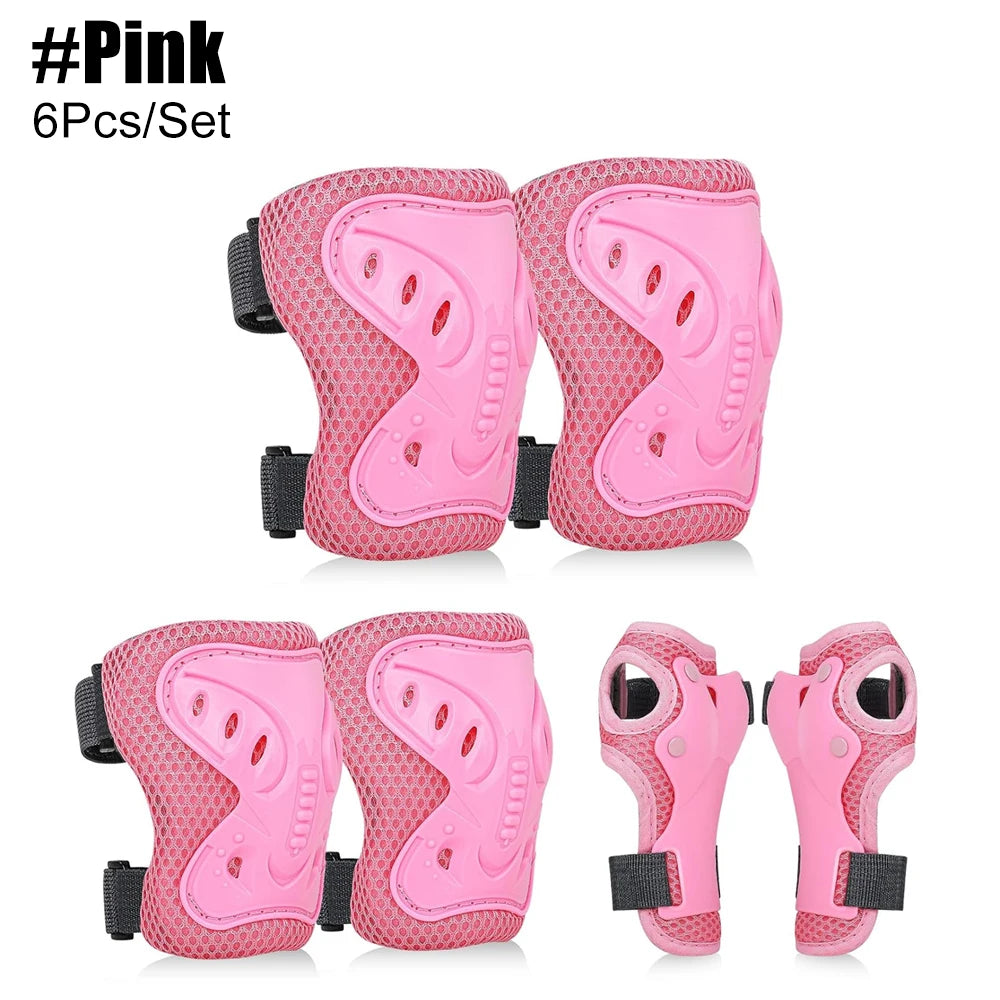 6-in-1 Kids' Protective Gear Set | Knee, Elbow, and Wrist Pads | Skating and Biking