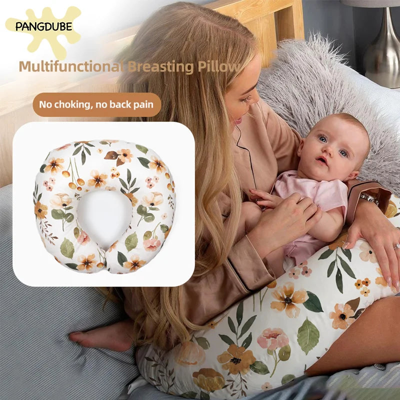 Almohada de Lactancia Multifuncional | Cojín en U para Mamá y Bebé | Apoyo Total