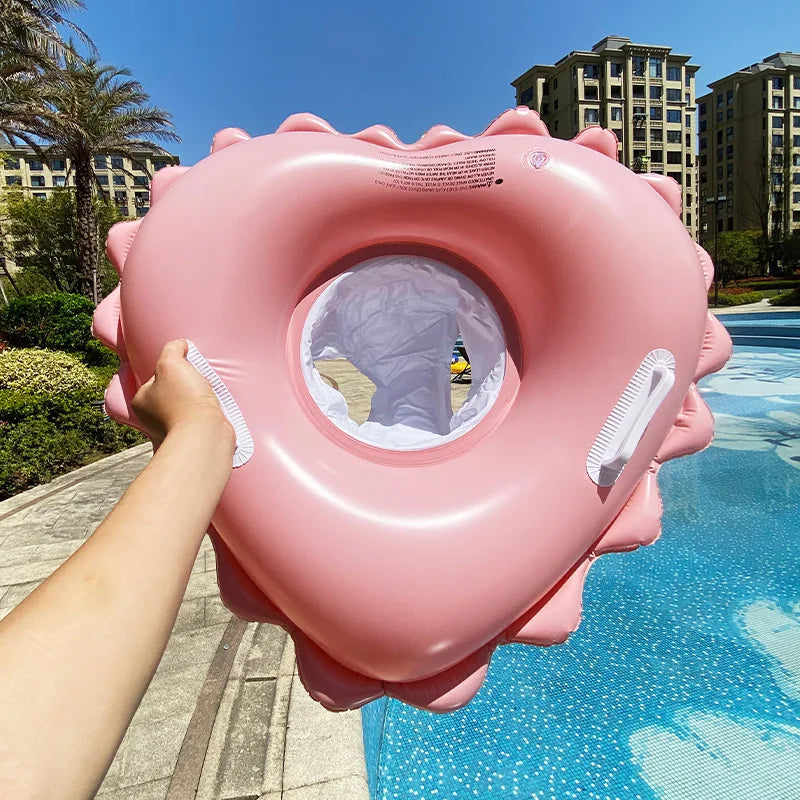 Flotador Inflable para Bebé con Sombrilla | Anillo de Piscina Seguro | 3-36 Meses