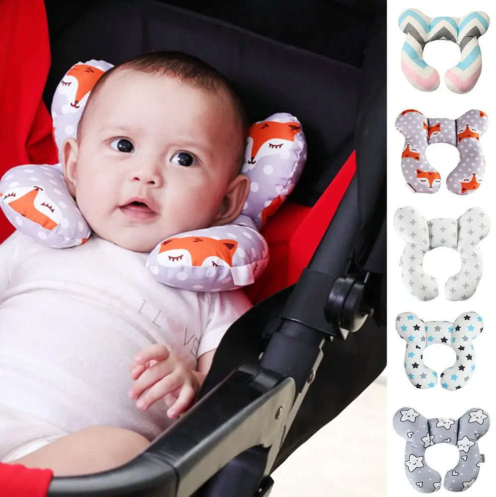 Almohada de Viaje para Niños | Soporte Cuello y Cabeza en Asiento de Coche