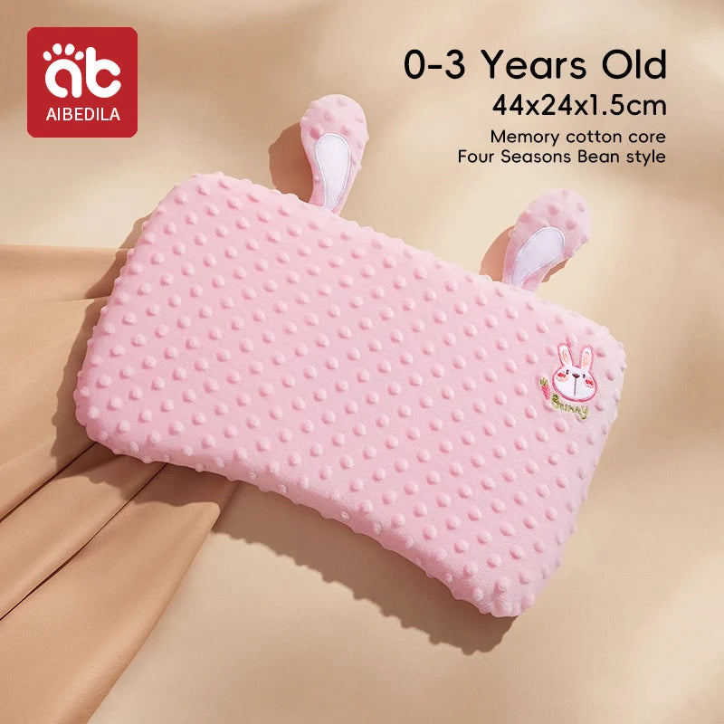 Memory Foam Baby Pillow | Soft Cotton 0-6 Years