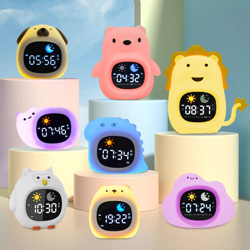 Kids' Sleep Training Clock | LED Light and Musical Alarm