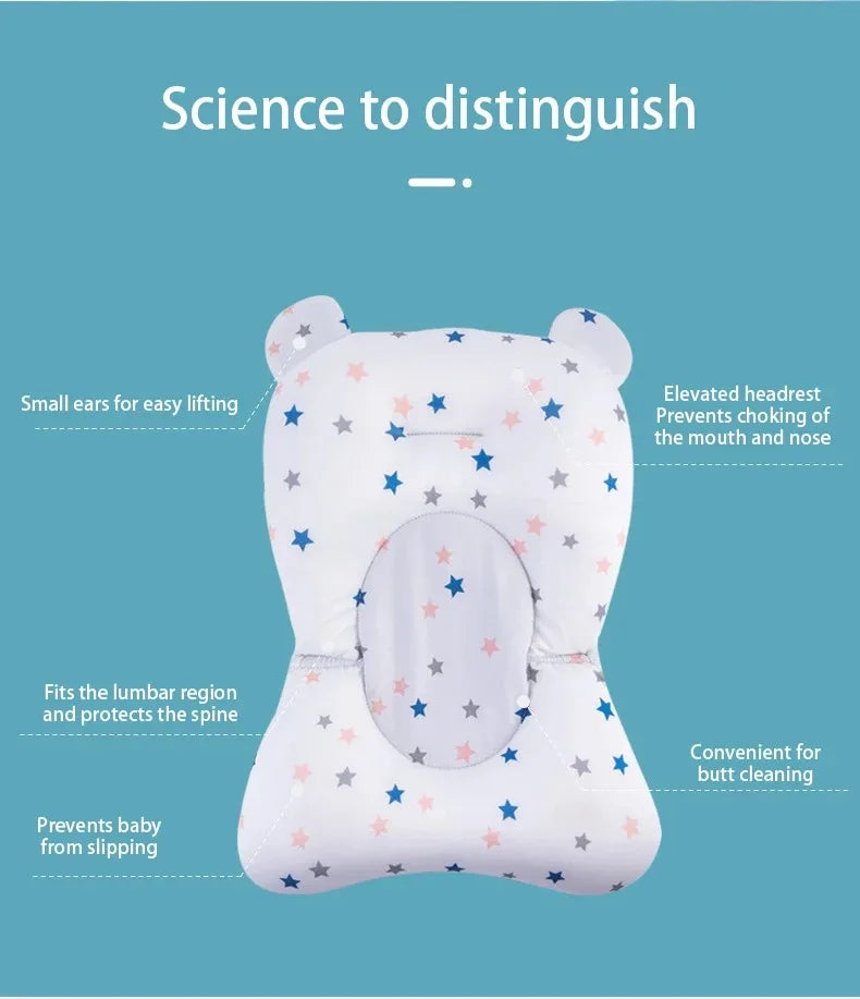 Baby Bath Cushion | Foldable and Safe Floating Seat | Newborns