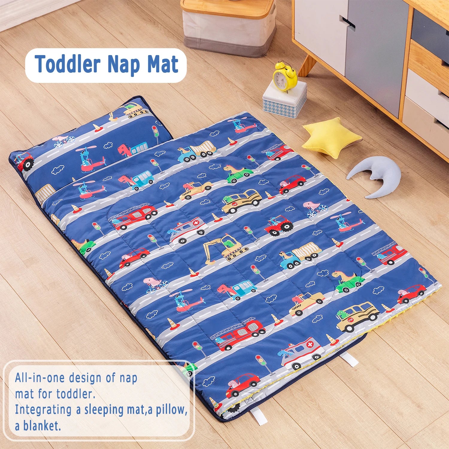 Estera para Siesta Infantil con Almohada y Manta | Guardería y Viaje