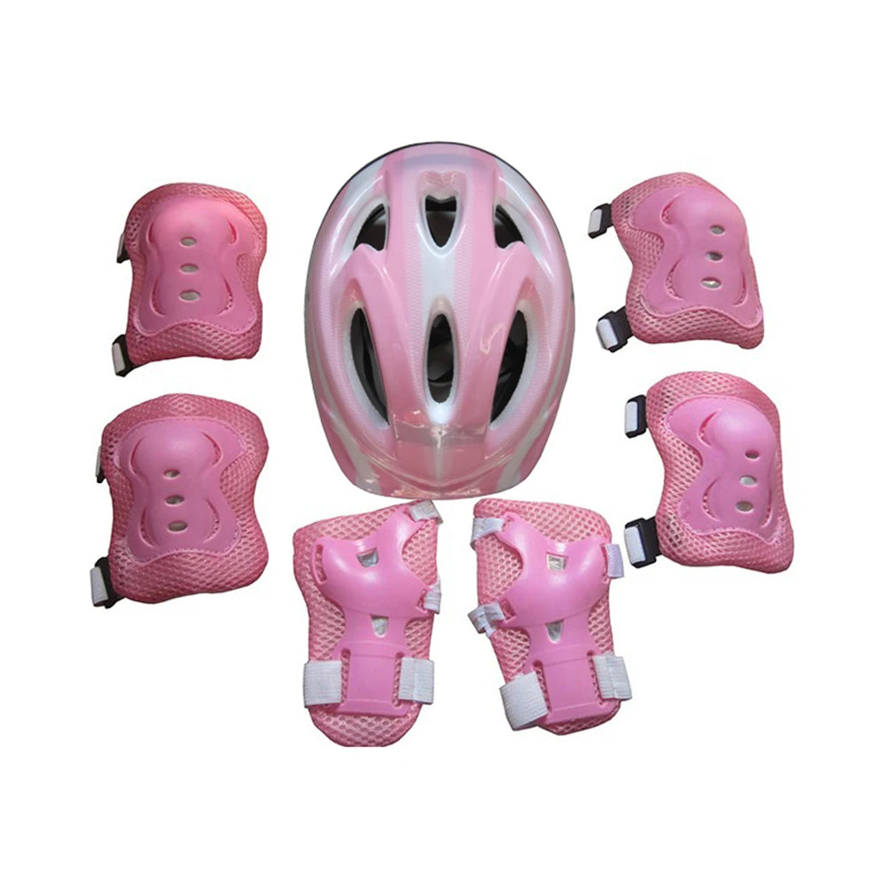 Kids' Skating Protective Gear Set | Helmet + Knee Pads + Elbow Pads | Ages 3-12
