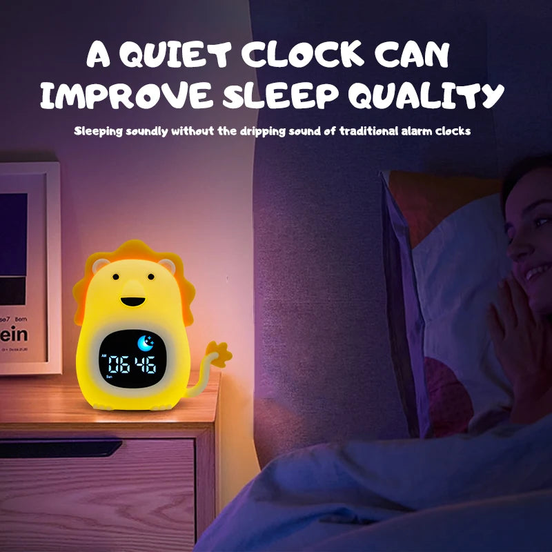 Reloj Entrenador de Sueño para Niños | Luz LED y Alarma Musical