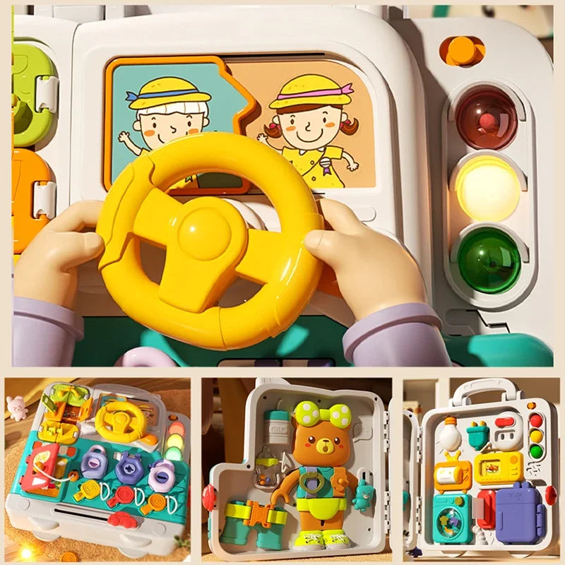 63-in-1 Montessori Sensory Board | Educational Toy for Babies and Toddlers