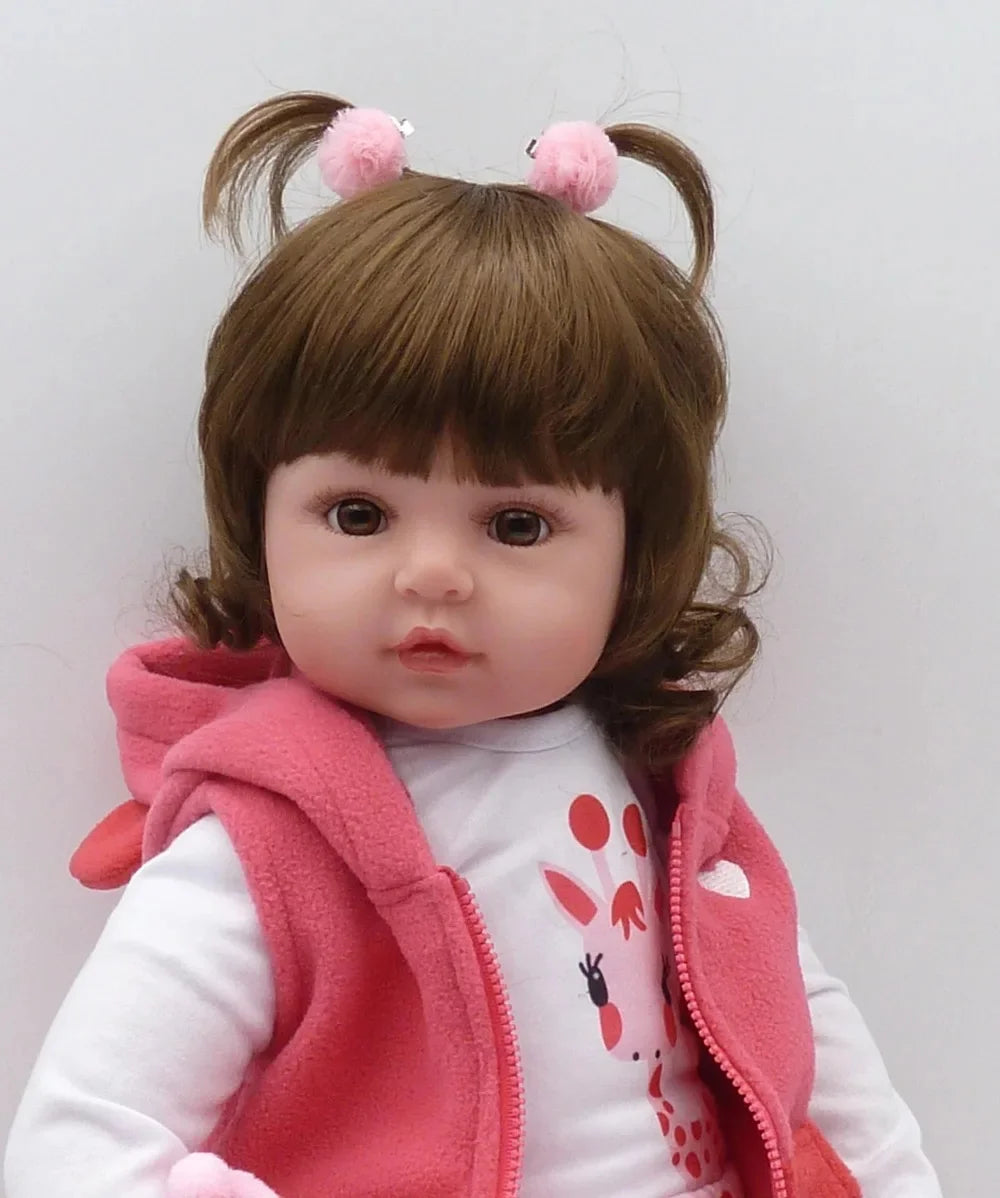 Muñeca Reborn 47cm de Silicona Suave | Bebé Realista para Niñas