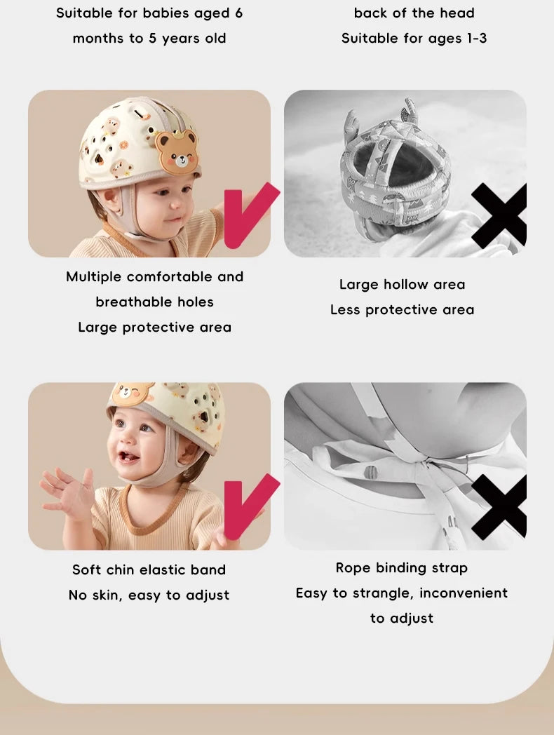 Casco Protector Anticaídas para Bebé | Aprende a Caminar Seguro