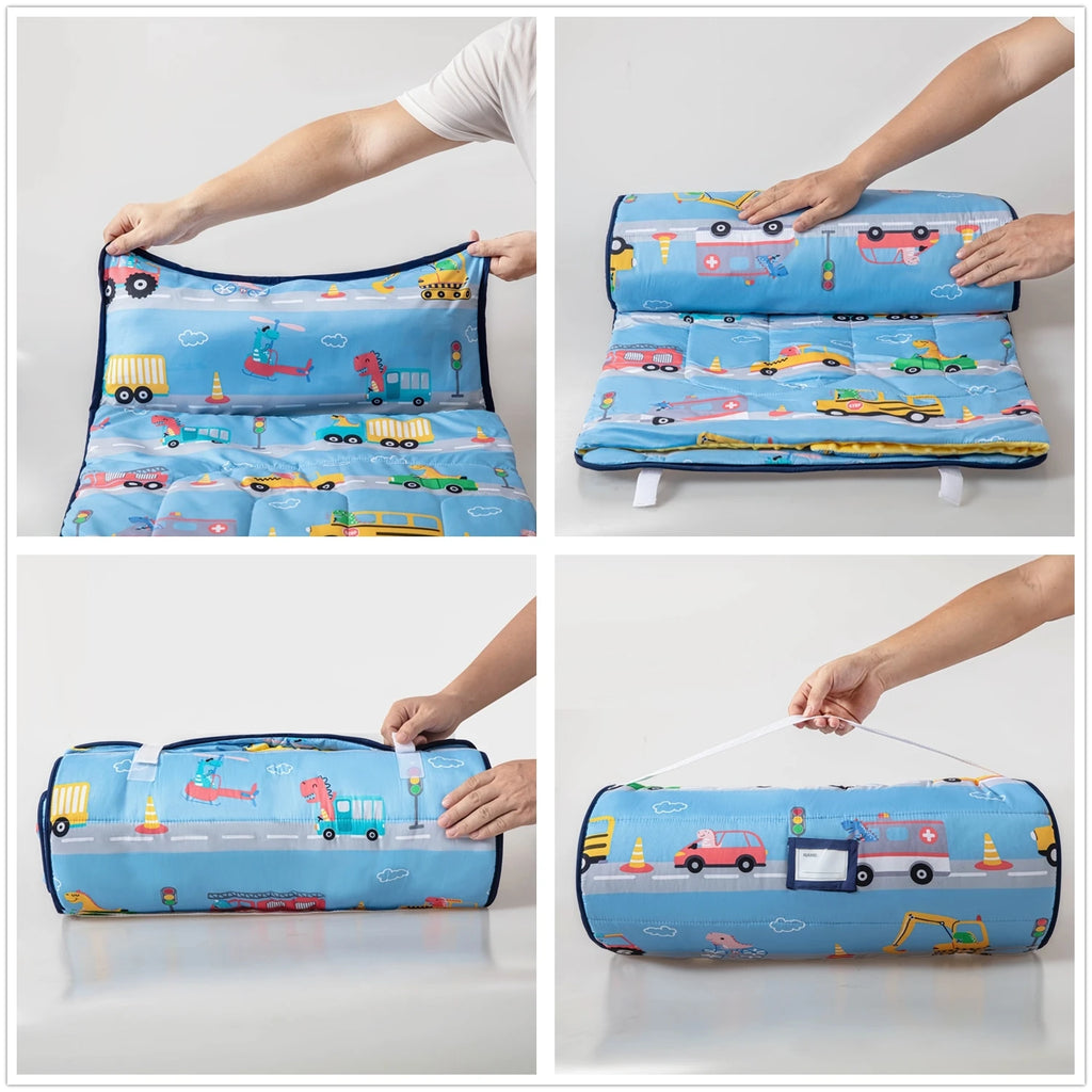 Estera para Siesta Infantil con Almohada y Manta | Guardería y Viaje