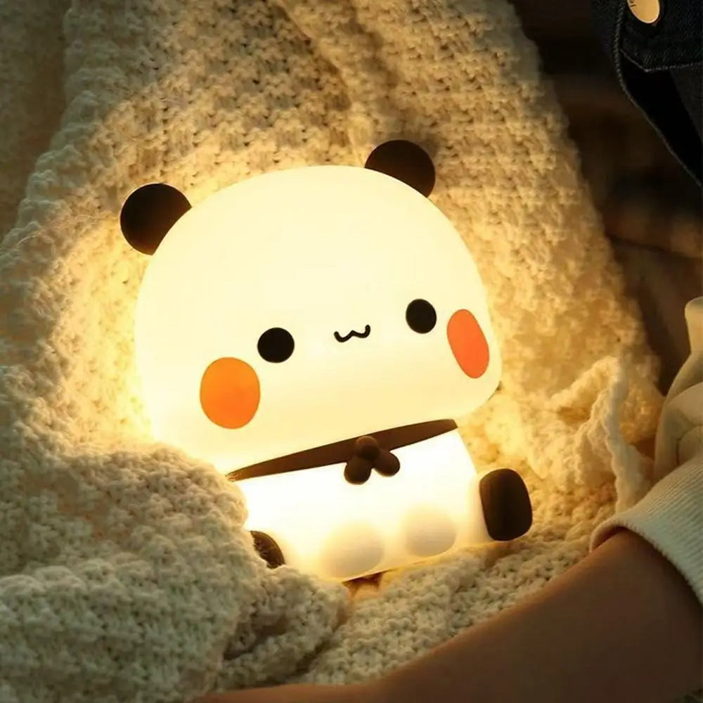 Panda Silicone LED Night Light | Touch 3 Modes for Kids