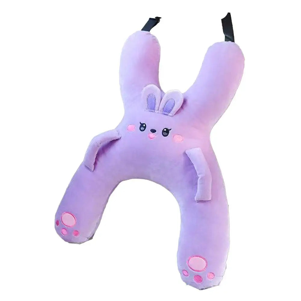 Travel Pillow for Kids | Anti-Choke Headrest and Lumbar Support