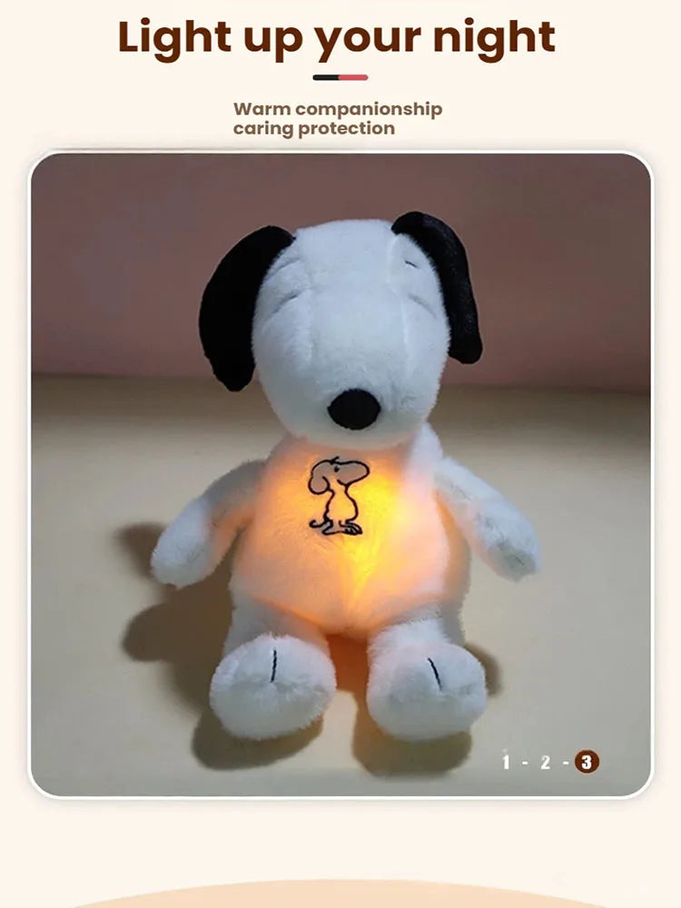Calming Snoopy Plush with Light and Music | Baby Sleep Companion