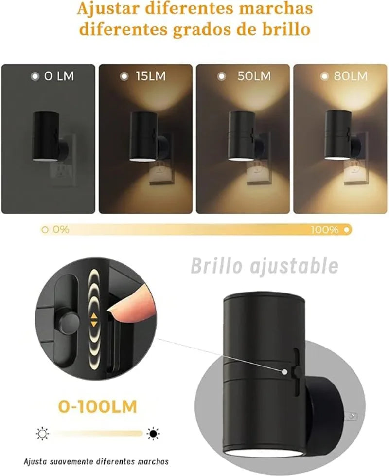 1/2/4 PCS LED Night Light with Dusk To Dawn Sensor Plug-in Wall Mounted Night Light Suitable for Bedrooms Corridors Stairs