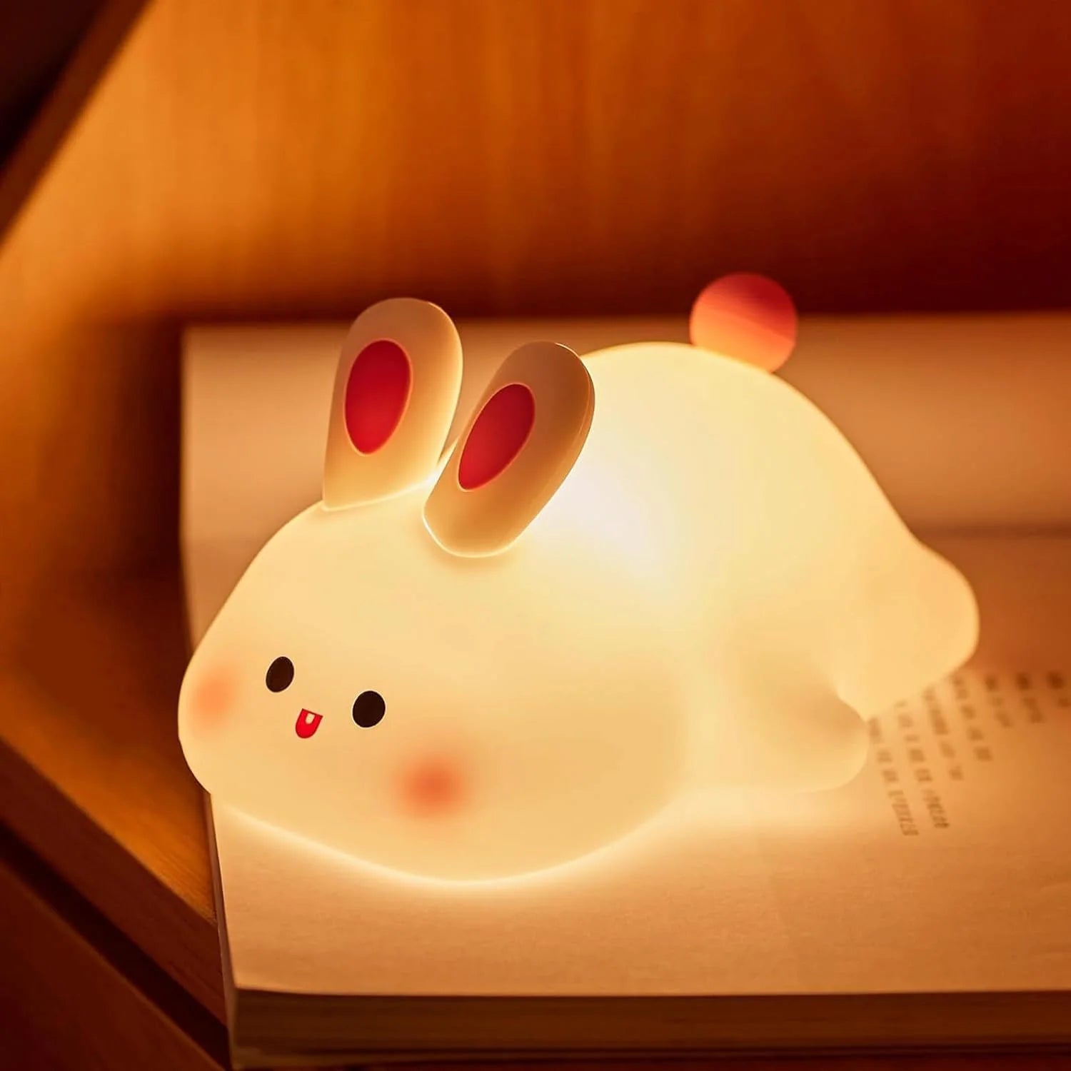 Silicone Rabbit Lamp | USB Rechargeable Night Light | Soft Touch & Impact Resistant | Baby Gift Madrid 2026 