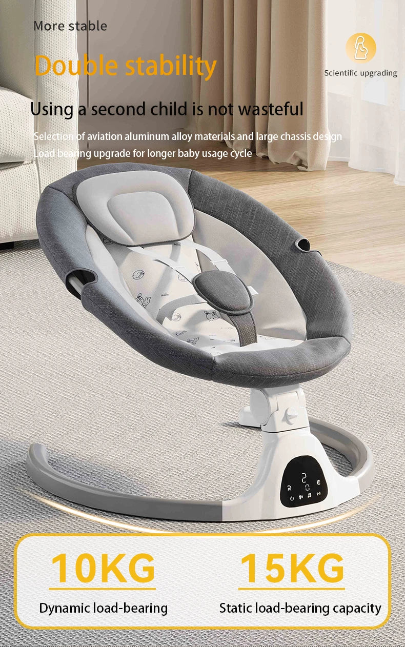 Electric Baby Swing | Reclining Rocker with Remote Control | 0-18 Months