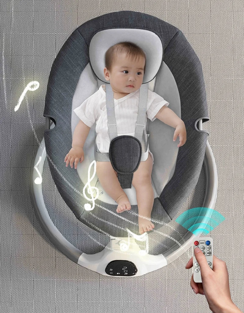 Electric Baby Swing | Reclining Rocker with Remote Control | 0-18 Months