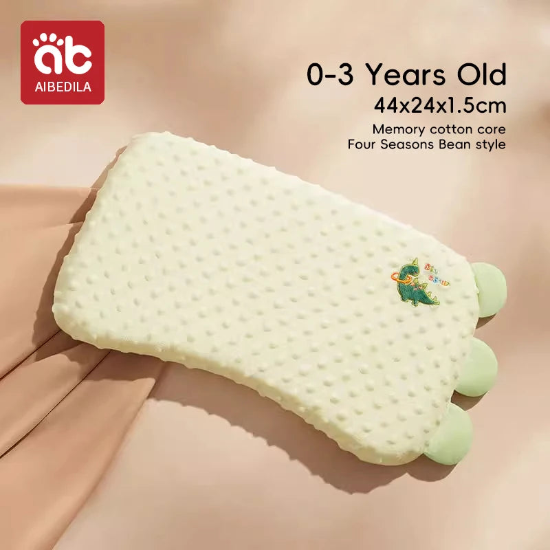 Memory Foam Baby Pillow | Soft Cotton 0-6 Years