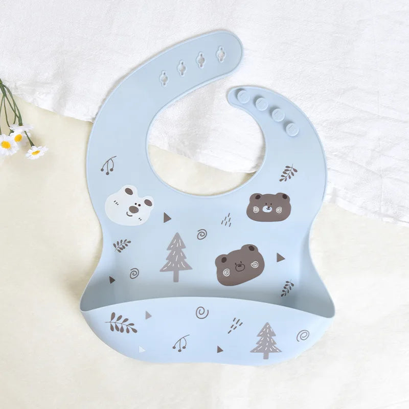 Silicone Baby Bibs | Waterproof, Easy to Clean | Pack