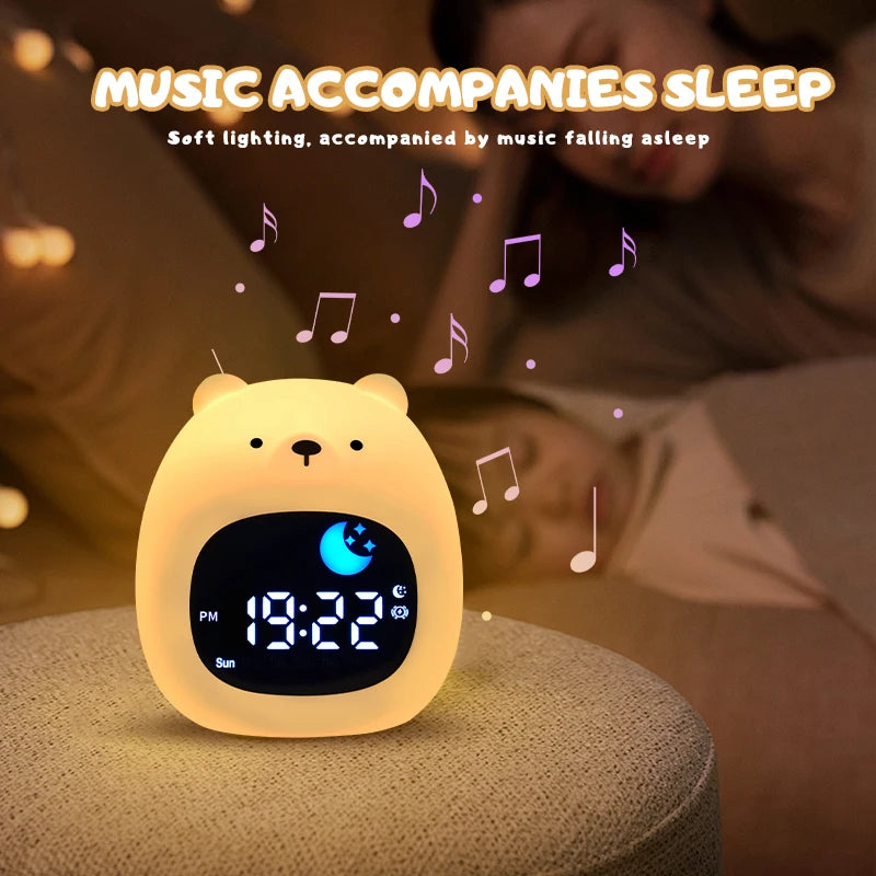 Kids' Sleep Training Clock | LED Light and Musical Alarm