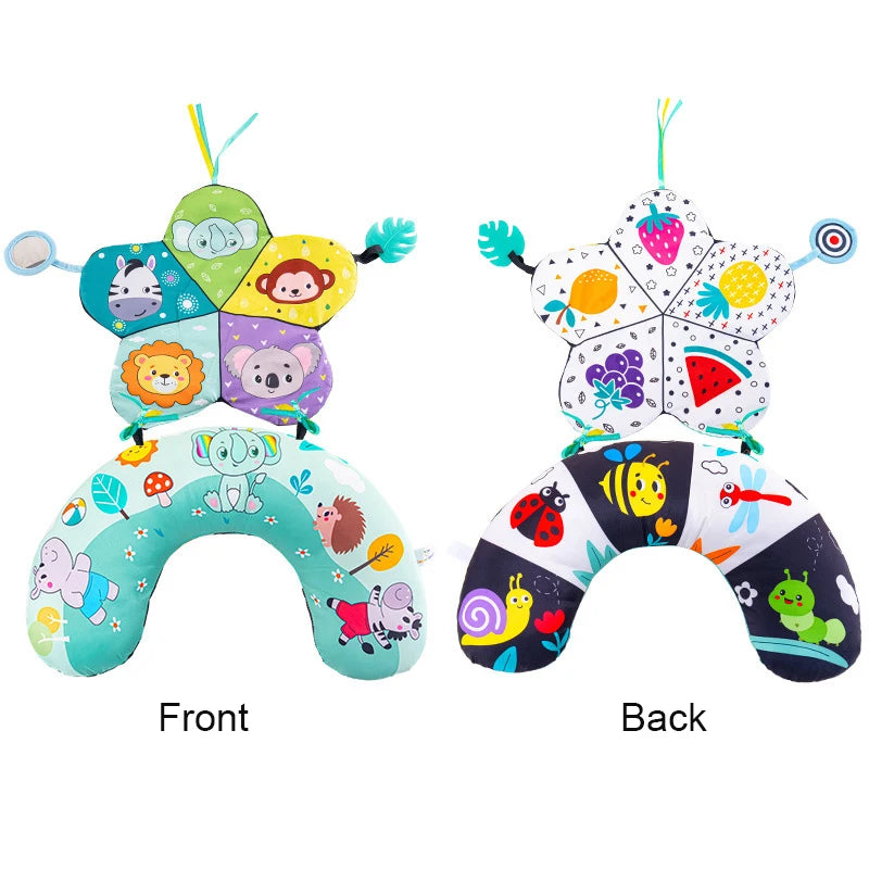 Tummy Time Pillow | Stimulates Your Baby's Vision from Day 1 | High Contrast