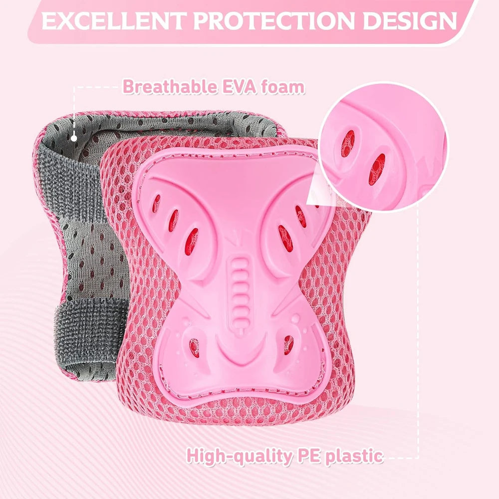 6-in-1 Kids' Protective Gear Set | Knee, Elbow, and Wrist Pads | Skating and Biking