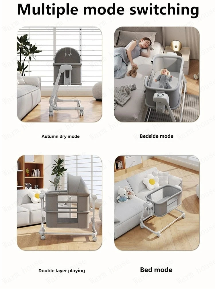 Cuna Moisés Portátil Multifuncional para Bebé | 0-36 Meses | Metal
