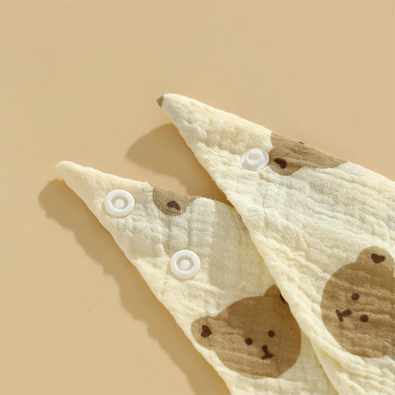Baberos de Muselina para Bebé | Pack 6 uds. Algodón Suave Antiescupir