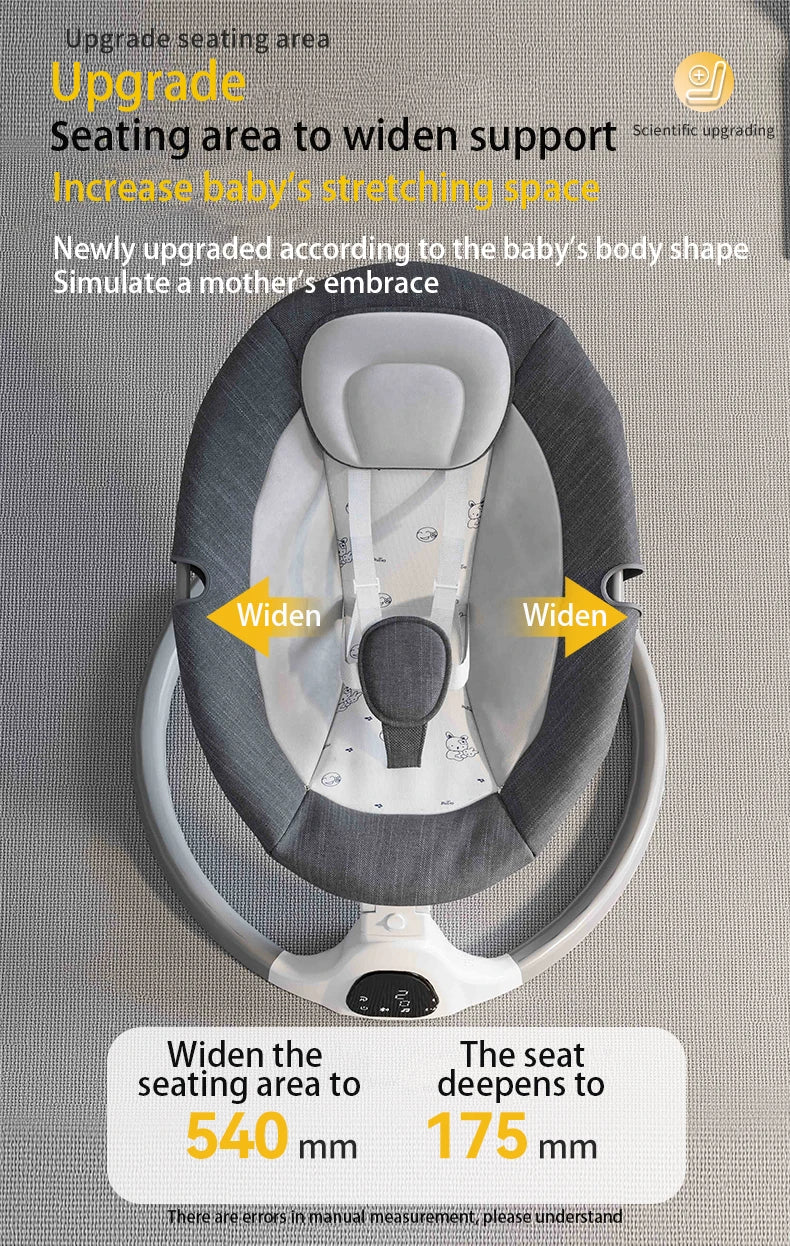 Electric Baby Swing | Reclining Rocker with Remote Control | 0-18 Months